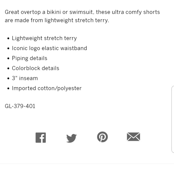 (L) LAST PAIR! VS PINK Varsity Shorts - Picture 4 of 4